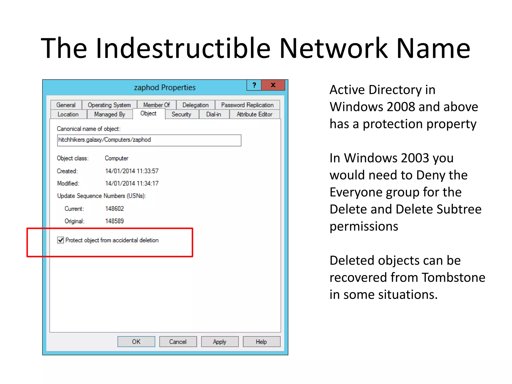The Marie Celeste
Failover
Cluster
Instance1
Cluster Groups can be
easily created with little to
no risk to the cluster. They
are great for testing
storage and other
clustered resources ahead
of time.
Cluster Group
New Cluster Storage
for Instance 1
Fail across all nodes
 