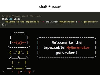 chalk + yosay
 