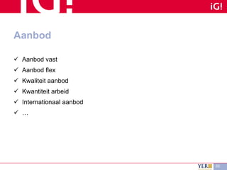 Aanbod Aanbod vast Aanbod flex Kwaliteit aanbod Kwantiteit arbeid Internationaal aanbod … 