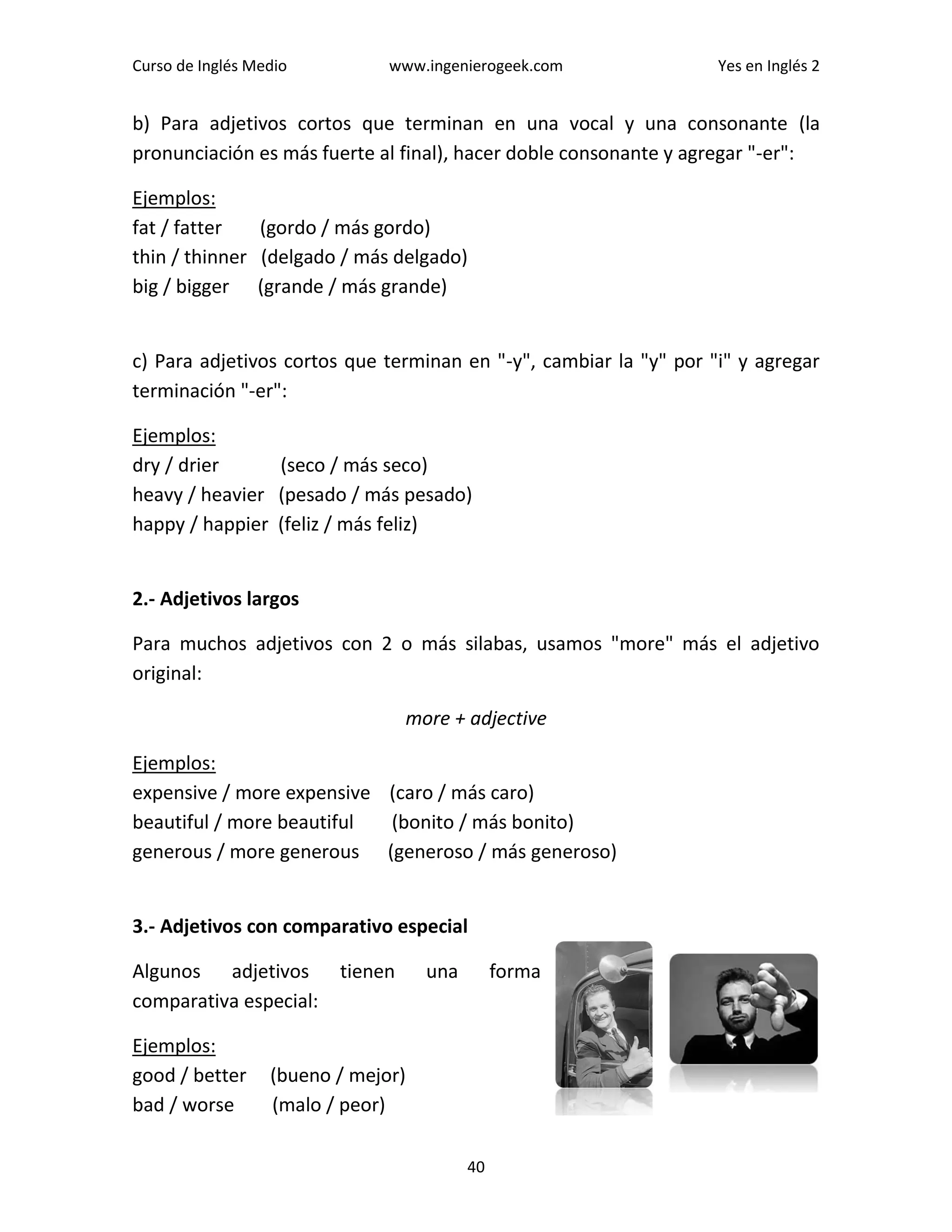 Yes en ingles 2, Ingles Medio.- Curso de Ingles con explicaciones ...