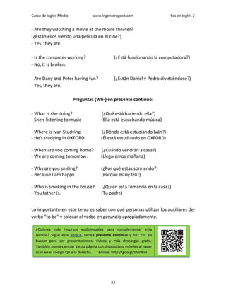 Yes en ingles 2, Ingles Medio.- Curso de Ingles con explicaciones ...