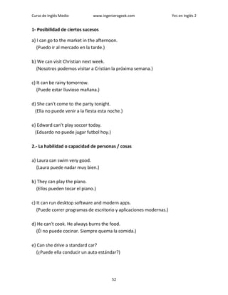 Yes en ingles 2, Ingles Medio.- Curso de Ingles con explicaciones ...