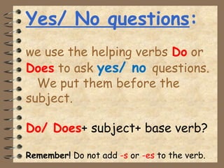 yes-no presentation for kids for begginers | PPT