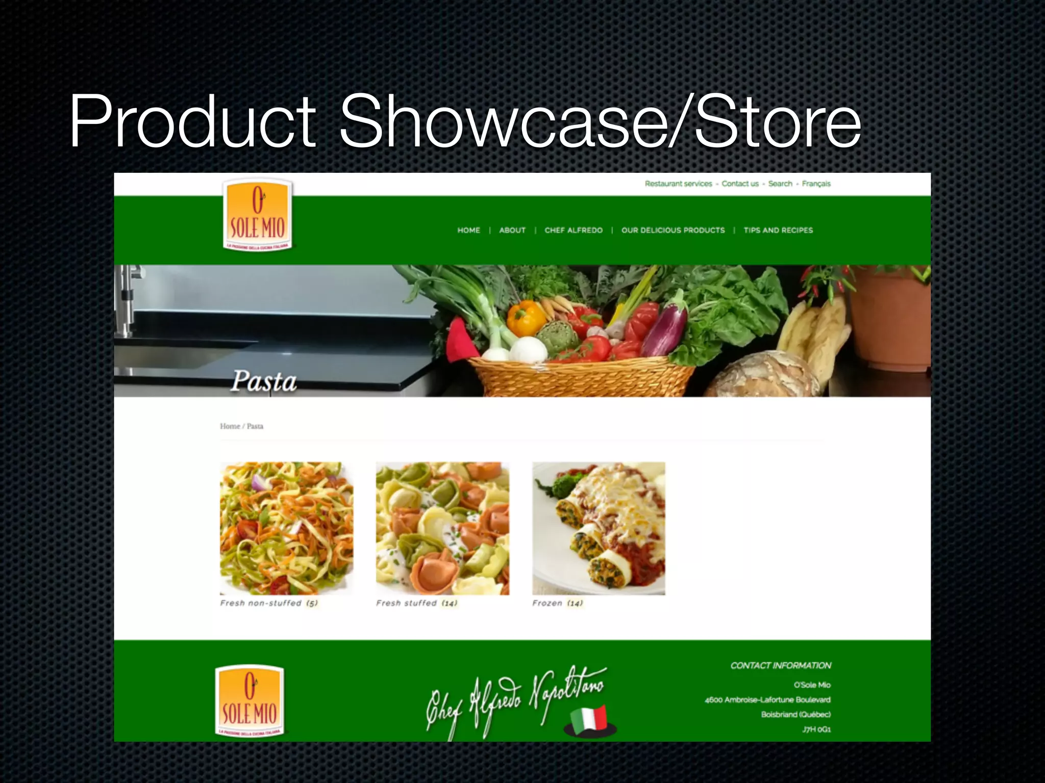 Product Showcase/Store
 