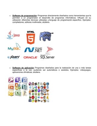 Programas Para Programación CLASES PARA INFORMATICA I | PDF