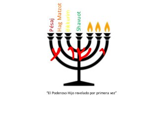 Yvw{
“El Poderoso Hijo revelado por primera vez”
Pésaj
HagMatzot
Bikkurim
Shavuot
 