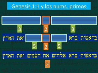 Genesis 1:1 y los nums. primos
2 33
55
7
2
27
 