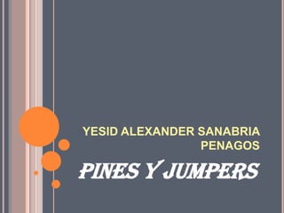 YESID ALEXANDER SANABRIA
                PENAGOS

PINES Y JUMPERS
 