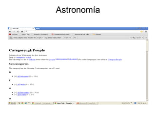 Astronomía
 