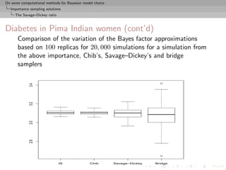 Yes III: Computational methods for model choice | PPT