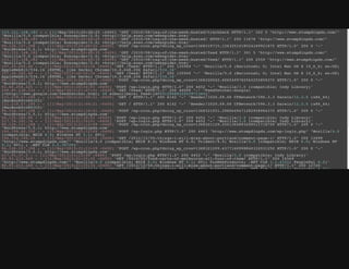 123.151.148.182 - - [11/May/2013:20:48:25 -0400] "GET /2010/08/rag-of-the-week-busted/trackback HTTP/1.1" 302 5 "http://www.stumpdinpdx.com/"
"Mozilla/5.0 (compatible; Sosospider/2.0; +http://help.soso.com/webspider.htm)"
123.151.148.182 - - [11/May/2013:20:48:25 -0400] "GET /2010/08/rag-of-the-week-busted/ HTTP/1.1" 200 11678 "http://www.stumpdinpdx.com/"
"Mozilla/5.0 (compatible; Sosospider/2.0; +http://help.soso.com/webspider.htm)"
96.126.127.108 - - [11/May/2013:20:48:35 -0400] "POST /wp-cron.php?doing_wp_cron=1368319715.1563251018524169921875 HTTP/1.0" 200 0 "-"
"WordPress/3.5.1; http://www.stumpdinpdx.com"
123.151.148.182 - - [11/May/2013:20:48:35 -0400] "GET /2010/08/rag-of-the-week-busted/feed HTTP/1.1" 301 5 "http://www.stumpdinpdx.com/"
"Mozilla/5.0 (compatible; Sosospider/2.0; +http://help.soso.com/webspider.htm)"
123.151.148.182 - - [11/May/2013:20:48:35 -0400] "GET /2010/08/rag-of-the-week-busted/feed/ HTTP/1.1" 200 2559 "http://www.stumpdinpdx.com/"
"Mozilla/5.0 (compatible; Sosospider/2.0; +http://help.soso.com/webspider.htm)"
107.20.202.46 - - [11/May/2013:20:52:34 -0400] "GET /feed/ HTTP/1.1" 200 135969 "-" "Mozilla/5.0 (Macintosh; U; Intel Mac OS X 10_6_6; en-US)
AppleWebKit/534.16 (KHTML, like Gecko) Chrome/10.0.648.204 Safari/534.16"
107.20.202.46 - - [11/May/2013:20:52:34 -0400] "GET /feed/ HTTP/1.1" 200 135969 "-" "Mozilla/5.0 (Macintosh; U; Intel Mac OS X 10_6_6; en-US)
AppleWebKit/534.16 (KHTML, like Gecko) Chrome/10.0.648.204 Safari/534.16"
96.126.127.108 - - [11/May/2013:20:54:02 -0400] "POST /wp-cron.php?doing_wp_cron=1368320042.6065499782562255859375 HTTP/1.0" 200 0 "-"
"WordPress/3.5.1; http://www.stumpdinpdx.com"
92.64.254.225 - - [11/May/2013:20:54:03 -0400] "POST /wp-login.php HTTP/1.0" 200 4452 "-" "Mozilla/3.0 (compatible; Indy Library)"
209.85.238.233 - - [11/May/2013:21:07:01 -0400] "GET /feed/ HTTP/1.1" 200 46099 "-" "Feedfetcher-Google;
(+http://www.google.com/feedfetcher.html; 48 subscribers; feed-id=5312968832043971344)"
121.219.57.195 - - [11/May/2013:21:08:21 -0400] "GET / HTTP/1.1" 200 6142 "-" "Reeder/1020.09.00 CFNetwork/596.3.3 Darwin/12.3.0 (x86_64)
(MacBookPro8%2C2)"
121.219.57.195 - - [11/May/2013:21:08:21 -0400] "GET / HTTP/1.1" 200 6142 "-" "Reeder/1020.09.00 CFNetwork/596.3.3 Darwin/12.3.0 (x86_64)
(MacBookPro8%2C2)"
96.126.127.108 - - [11/May/2013:21:10:51 -0400] "POST /wp-cron.php?doing_wp_cron=1368321051.2980649471282958984375 HTTP/1.0" 200 0 "-"
"WordPress/3.5.1; http://www.stumpdinpdx.com"
94.125.180.90 - - [11/May/2013:21:10:51 -0400] "POST /wp-login.php HTTP/1.0" 200 4452 "-" "Mozilla/3.0 (compatible; Indy Library)"
217.34.181.76 - - [11/May/2013:21:10:51 -0400] "POST /wp-login.php HTTP/1.0" 200 4452 "-" "Mozilla/3.0 (compatible; Indy Library)"
96.126.127.108 - - [11/May/2013:21:12:09 -0400] "POST /wp-cron.php?doing_wp_cron=1368321129.5501360893249511718750 HTTP/1.0" 200 0 "-"
"WordPress/3.5.1; http://www.stumpdinpdx.com"
190.199.60.150 - - [11/May/2013:21:12:09 -0400] "POST /wp-login.php HTTP/1.0" 200 4463 "http://www.stumpdinpdx.com/wp-login.php" "Mozilla/4.0
(compatible; MSIE 6.0; Windows NT 5.1; SV1)"
184.154.100.20 - - [11/May/2013:21:12:56 -0400] "GET /2012/12/50-things-i-will-miss-about-portland/comment-page-1/ HTTP/1.0" 200 12699
"http://www.stumpdinpdx.com/" "Mozilla/4.0 (compatible; MSIE 8.0; Windows NT 6.0; Trident/4.0; Mozilla/4.0 (compatible; MSIE 6.0; Windows NT
5.1; SV1) ; .NET CLR 3.5.30729)"
96.126.127.108 - - [11/May/2013:21:13:29 -0400] "POST /wp-cron.php?doing_wp_cron=1368321209.4377140998840332031250 HTTP/1.0" 200 0 "-"
"WordPress/3.5.1; http://www.stumpdinpdx.com"
217.91.37.3 - - [11/May/2013:21:13:29 -0400] "POST /wp-login.php HTTP/1.0" 200 4452 "-" "Mozilla/3.0 (compatible; Indy Library)"
80.93.213.249 - - [11/May/2013:21:15:32 -0400] "GET /2010/05/food-carts-of-melbourne-all-four-of-them/ HTTP/1.1" 200 16569
"http://www.stumpdinpdx.com/" "Mozilla/4.0 (compatible; MSIE 6.0; Windows NT 5.1; SV1; FunWebProducts; .NET CLR 1.1.4322; PeoplePal 6.2)"
80.93.213.249 - - [11/May/2013:21:15:33 -0400] "GET /2012/12/50-things-i-will-miss-about-portland/comment-page-1/ HTTP/1.1" 200 12720
"http://www.stumpdinpdx.com/" "Mozilla/4.0 (compatible; MSIE 6.0; Windows NT 5.1; SV1; FunWebProducts; .NET CLR 1.1.4322; PeoplePal 6.2)"
 