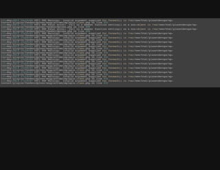 [11-May-2013 14:10:04 UTC] PHP Warning: Invalid argument supplied for foreach() in /var/www/html/planetdevops/wp-
content/plugins/feedwordpress/magpiefromsimplepie.class.php on line 531
[11-May-2013 15:11:32 UTC] PHP Fatal error: Call to a member function setting() on a non-object in /var/www/html/planetdevops/wp-
content/plugins/feedwordpress/feedwordpress.php on line 606
[11-May-2013 15:21:58 UTC] PHP Fatal error: Call to a member function setting() on a non-object in /var/www/html/planetdevops/wp-
content/plugins/feedwordpress/feedwordpress.php on line 606
[11-May-2013 15:50:03 UTC] PHP Warning: Invalid argument supplied for foreach() in /var/www/html/planetdevops/wp-
content/plugins/feedwordpress/magpiefromsimplepie.class.php on line 531
[11-May-2013 15:50:03 UTC] PHP Warning: Invalid argument supplied for foreach() in /var/www/html/planetdevops/wp-
content/plugins/feedwordpress/magpiefromsimplepie.class.php on line 531
[11-May-2013 15:50:03 UTC] PHP Warning: Invalid argument supplied for foreach() in /var/www/html/planetdevops/wp-
content/plugins/feedwordpress/magpiefromsimplepie.class.php on line 531
[11-May-2013 15:50:03 UTC] PHP Warning: Invalid argument supplied for foreach() in /var/www/html/planetdevops/wp-
content/plugins/feedwordpress/magpiefromsimplepie.class.php on line 531
[11-May-2013 15:50:03 UTC] PHP Warning: Invalid argument supplied for foreach() in /var/www/html/planetdevops/wp-
content/plugins/feedwordpress/magpiefromsimplepie.class.php on line 531
[11-May-2013 15:50:03 UTC] PHP Warning: Invalid argument supplied for foreach() in /var/www/html/planetdevops/wp-
content/plugins/feedwordpress/magpiefromsimplepie.class.php on line 531
[11-May-2013 15:50:03 UTC] PHP Warning: Invalid argument supplied for foreach() in /var/www/html/planetdevops/wp-
content/plugins/feedwordpress/magpiefromsimplepie.class.php on line 531
[11-May-2013 15:50:03 UTC] PHP Warning: Invalid argument supplied for foreach() in /var/www/html/planetdevops/wp-
content/plugins/feedwordpress/magpiefromsimplepie.class.php on line 531
[11-May-2013 15:50:03 UTC] PHP Warning: Invalid argument supplied for foreach() in /var/www/html/planetdevops/wp-
content/plugins/feedwordpress/magpiefromsimplepie.class.php on line 531
[11-May-2013 15:50:03 UTC] PHP Warning: Invalid argument supplied for foreach() in /var/www/html/planetdevops/wp-
content/plugins/feedwordpress/magpiefromsimplepie.class.php on line 531
[11-May-2013 17:10:07 UTC] PHP Warning: Invalid argument supplied for foreach() in /var/www/html/planetdevops/wp-
content/plugins/feedwordpress/magpiefromsimplepie.class.php on line 531
[11-May-2013 17:10:07 UTC] PHP Warning: Invalid argument supplied for foreach() in /var/www/html/planetdevops/wp-
content/plugins/feedwordpress/magpiefromsimplepie.class.php on line 531
 