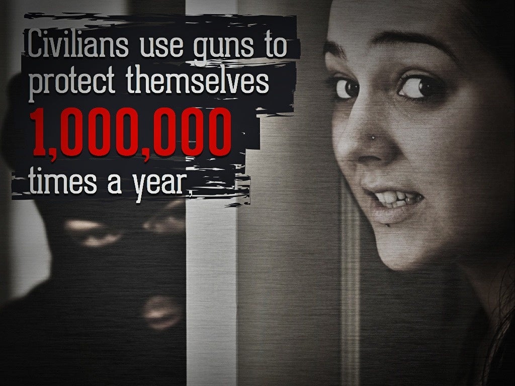Civilians use guns to protect