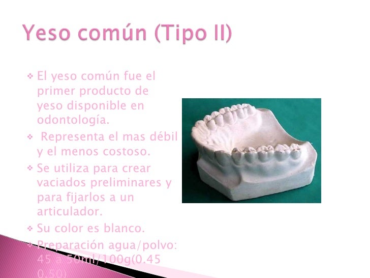 Yesos dentales