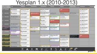 Yesplan 1.x (2010-2013)
 
