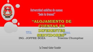 La Troncal-Cañar-Ecuador
Yesenia ChumpitazING. JOFFRE BOZA
 