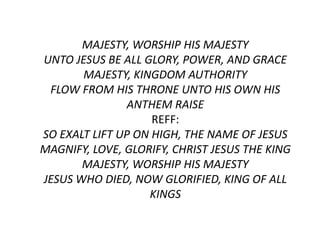 Yesus datang sebagai raja | PPTX