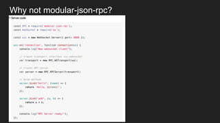 Why not modular-json-rpc?
 