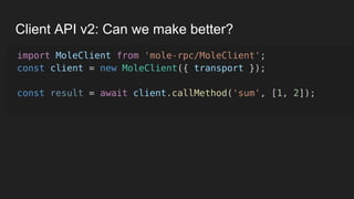 Client API v2: Can we make better?
 