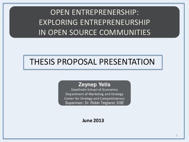 master thesis topics entrepreneurship
