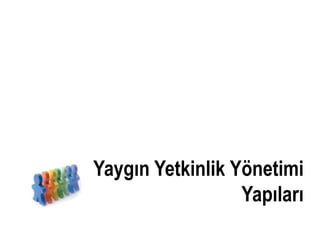 Yaygın Yetkinlik Yönetimi
                  Yapıları
 