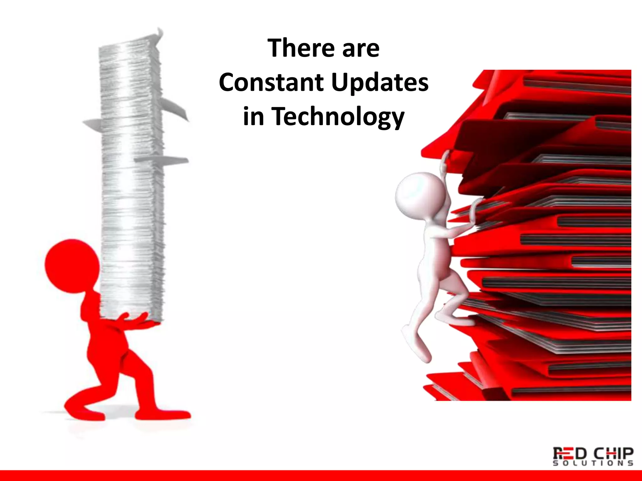 There are
Constant Updates
in Technology
 