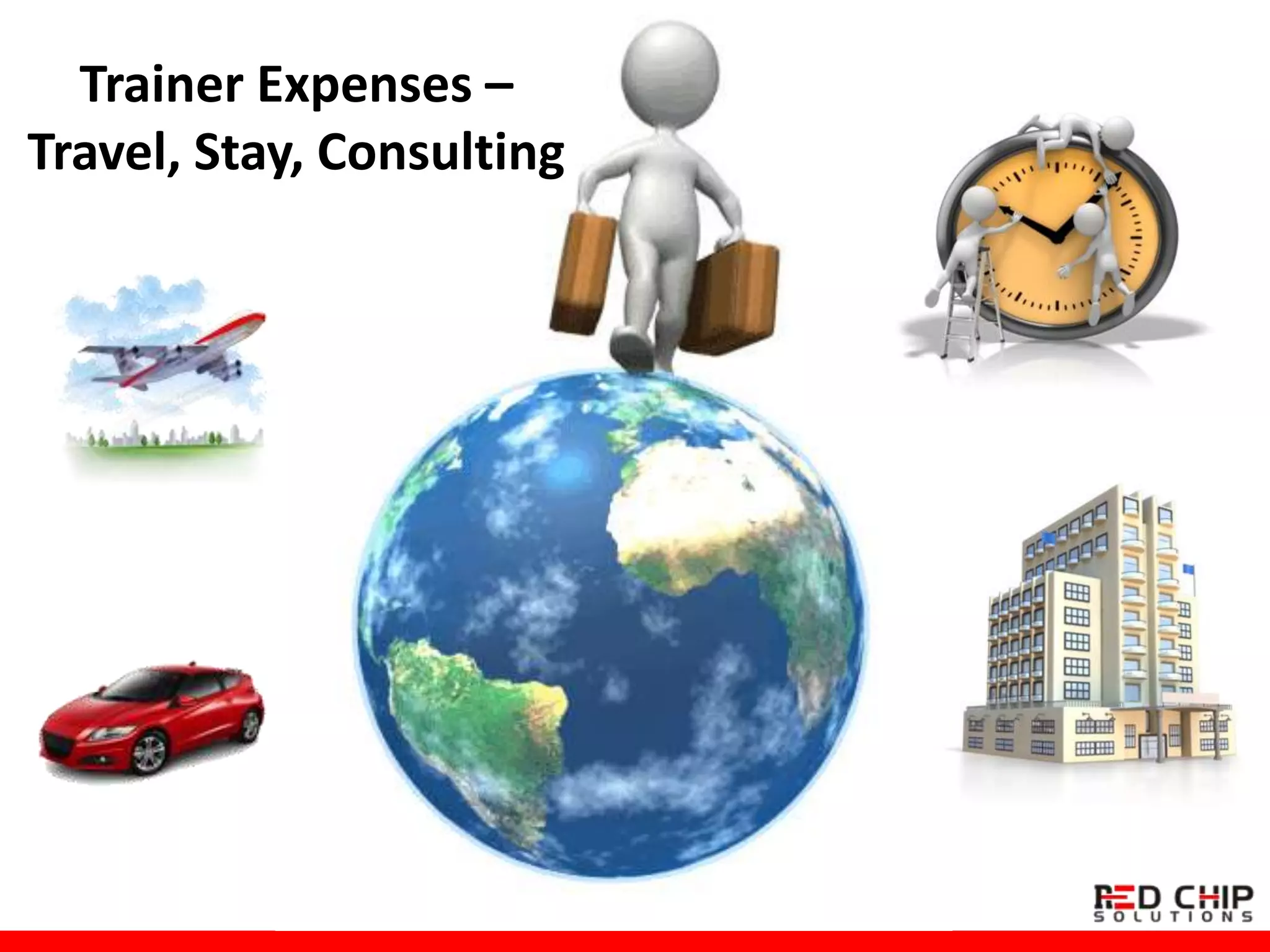 Trainer Expenses –
Travel, Stay, Consulting
 