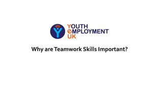 Why areTeamwork Skills Important?
 