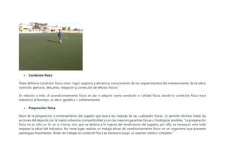 Shaw Definition CURSO GRATUITO Preparación Física y Planificación en el Fútbol | PDF