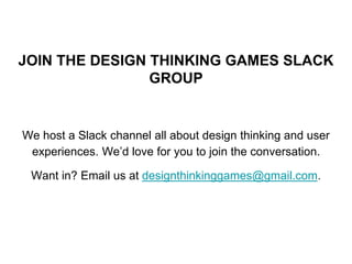 Design Thinking Games EP02 | PPTX