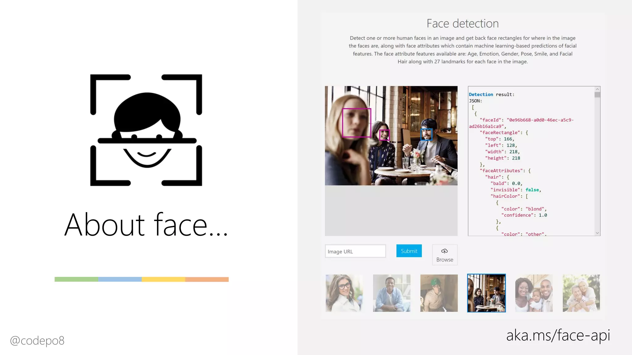 About face…
aka.ms/face-api@codepo8
 