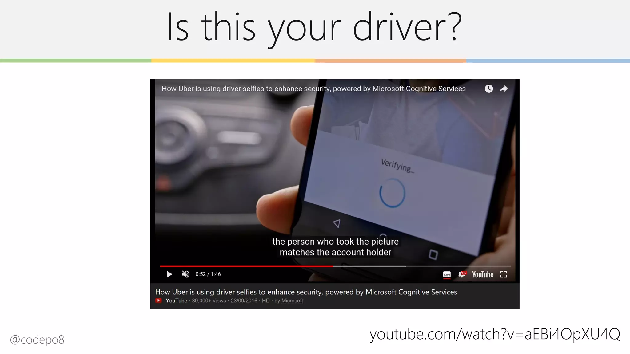 Is this your driver?
youtube.com/watch?v=aEBi4OpXU4Q@codepo8
 