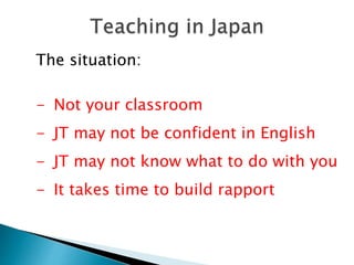 Teaching English as a Foreign Language in Japan | PPTX