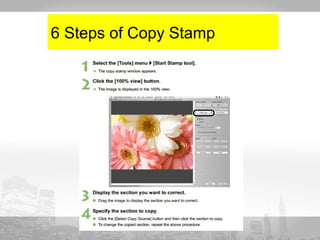6 Steps of Copy Stamp 
 
