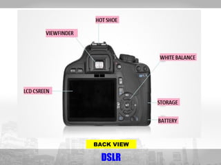 BACK VIEW 
DSLR 
 