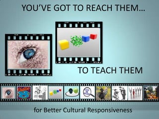 YOU’VE GOT TO REACH THEM… TO TEACH THEM for Better Cultural Responsiveness 