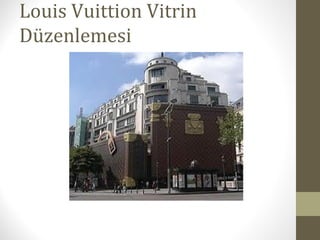 Louis Vuittion Vitrin
Düzenlemesi
 