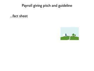 Payroll giving pitch and guideline

...fact sheet
 
