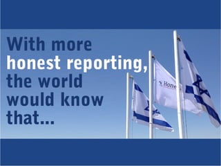 Recognize Israel's Accomplishments