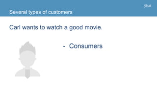 - Consumers
Several types of customers
Carl wants to watch a good movie.
 