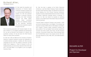 (   RICHARD ALTER

    Project Co-Developer
    and Sponsor
 
