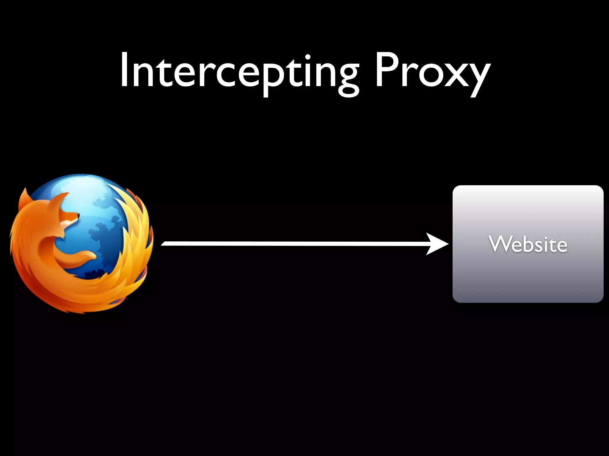 Website
Intercepting Proxy
 