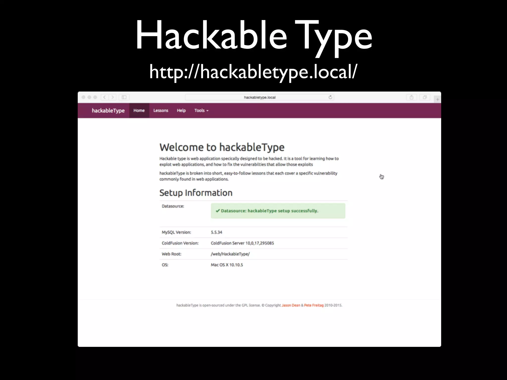 Hackable Type
http://hackabletype.local/
 