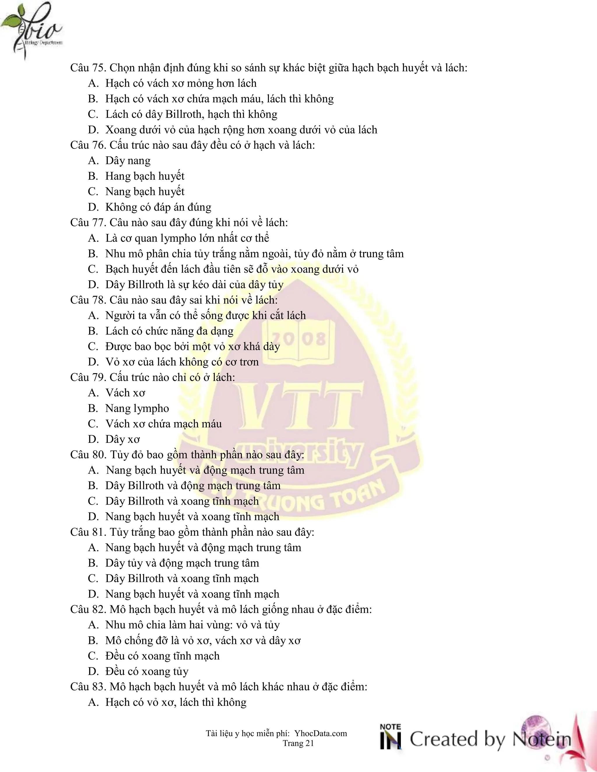 YHocData.com-bộ-câu-hỏi-mô-phôi.pdf đầy đủ | PDF