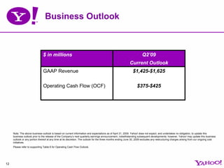 Yhoo 1 Q09 Earnings Presentation Final