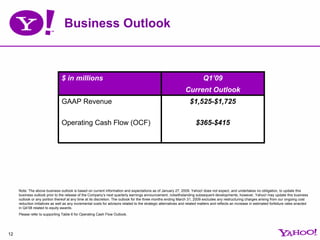 Yahoo 4Q 2008 Earnings Presentation