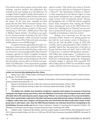 City and the entire nation,reports of anti-semitic street
meetings, soap-box speakers, and publications sky-
rocketed in t...