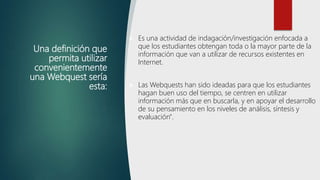 La webquest | PPTX
