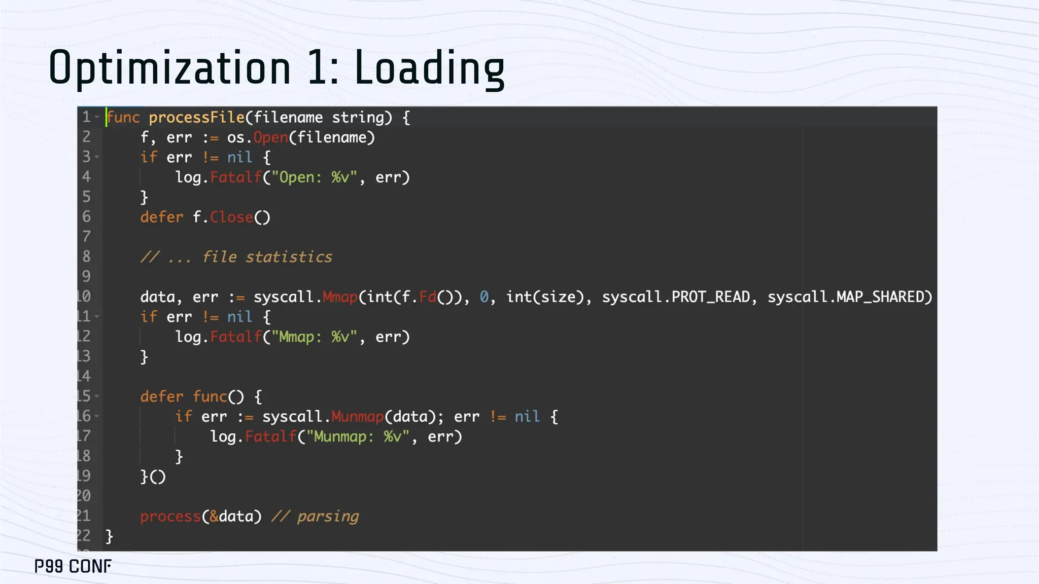 Optimization 1: Loading 