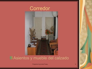 Corredor Asientos y mueble del calzado 